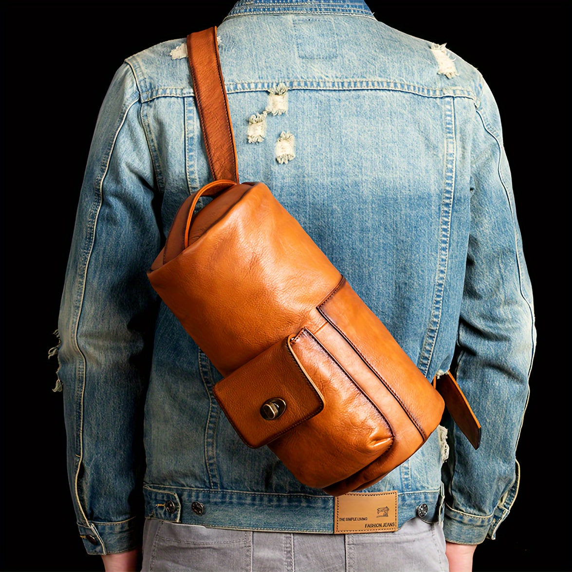 Genuine Leather Retro Backpack - Large Capacity Casual Cowhide Bag