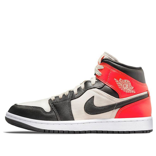 (WMNS) Air Jordan 1 Mid SE 'Newsprint'  DQ6078-100 Vintage Sportswear