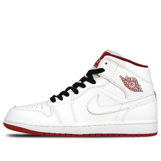 Air Jordan 1 Retro Mid 'White Gym Red'  554724-103 Epochal Sneaker