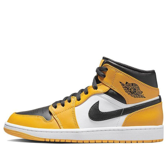 Air Jordan 1 Mid 'Reverse Yellow Toe'  554724-701 Vintage Sportswear