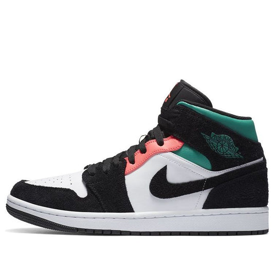 Air Jordan 1 Mid SE 'South Beach Black'  852542-116 Classic Sneakers