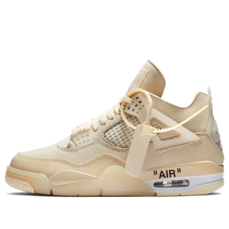 (WMNS) Off-White x Air Jordan 4 SP 'Sail'  CV9388-100 Epochal Sneaker