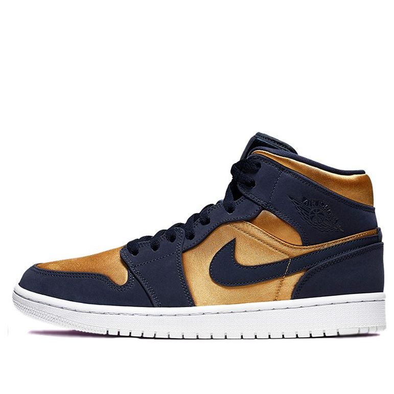 Air Jordan 1 Mid SE Premium 'Stain Gold'  852542-401 Vintage Sportswear