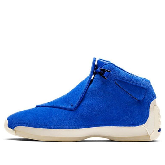 Air Jordan 18 Retro 'Blue Suede'  AA2494-401 Vintage Sportswear