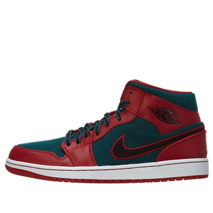 Air Jordan 1 Mid 'Gym Red Dark Sea'  633206-608 Vintage Sportswear