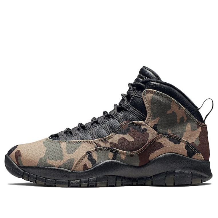 Air Jordan 10 Retro 'Woodland Camo'  310805-201 Epoch-Defining Shoes