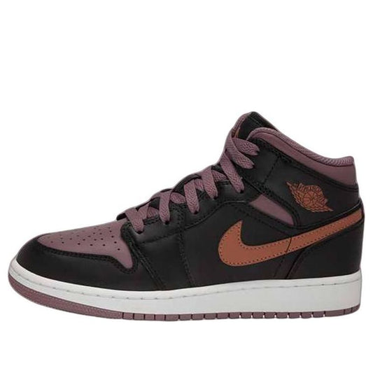 Air Jordan 1 Mid SE 'Black Sky J Mauve'  FB9911-008 Signature Shoe