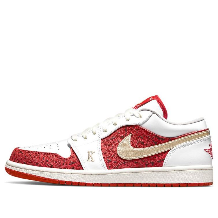 Air Jordan 1 Low SE 'Spades'  DJ5185-100 Signature Shoe