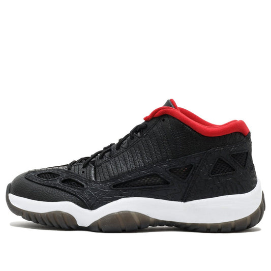 Air Jordan 11 Retro Low 'Black Charcoal Red' 2011  306008-001 Signature Shoe