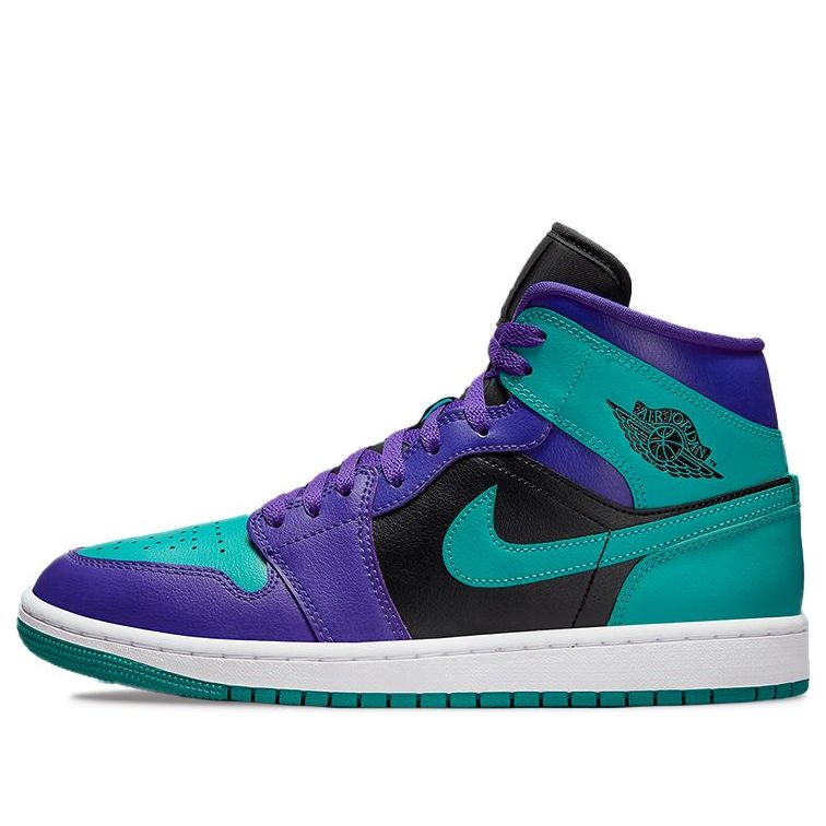 (WMNS) Air Jordan 1 Mid 'Black Grape'  BQ6472-502 Iconic Trainers